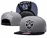 Raiders Fresh Logo Gray Adjustable Hat GS,baseball caps,new era cap wholesale,wholesale hats